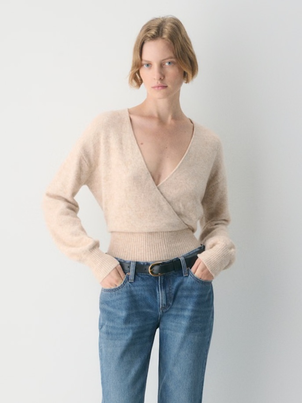 Wilfred Aritzia SoftSpoke™ Dear Wrap Sweater